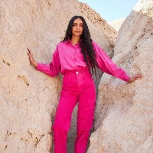 Jesse Kamm Alberta Shirt - Dragonfruit XS/S